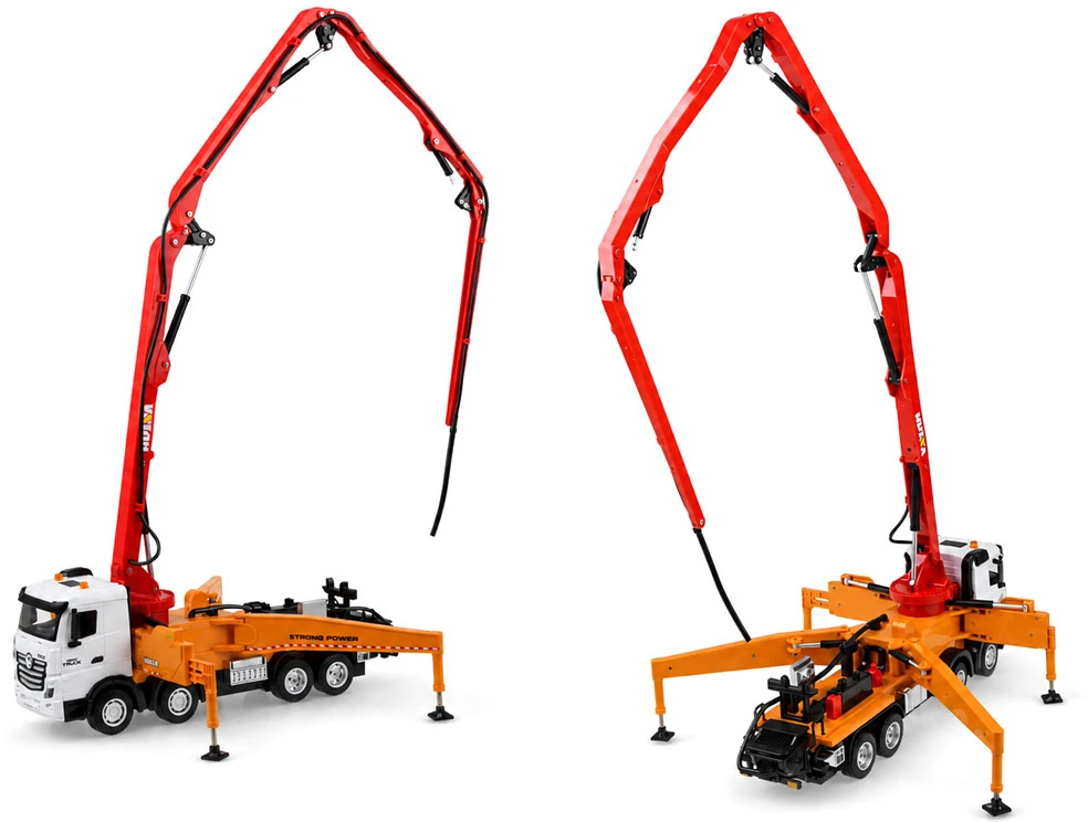 Jokomisiada Remote-Controlled Concrete Pump Truck RC 1:18 with Lights and Sound RC0787