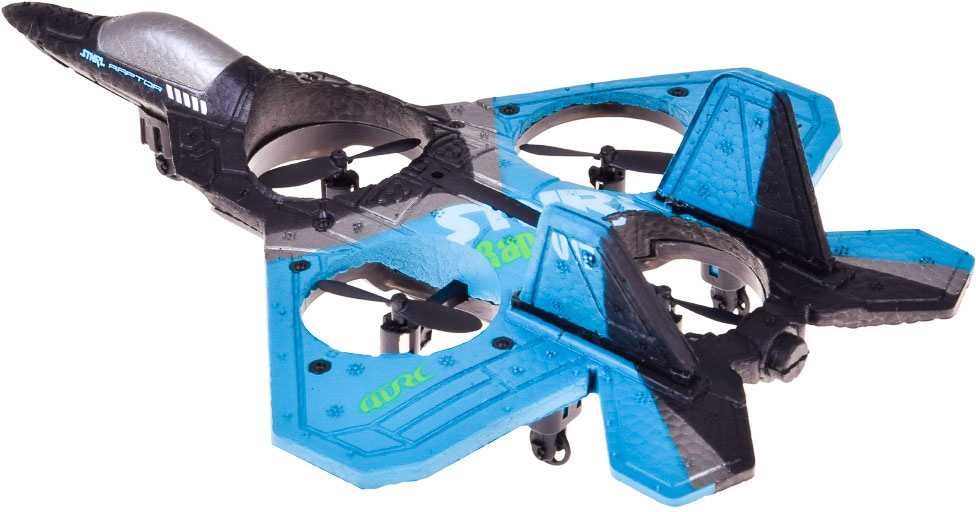 Jokomisiada Remote Controlled Fighter Drone Raptor Light Quadcopter RC0726 NI