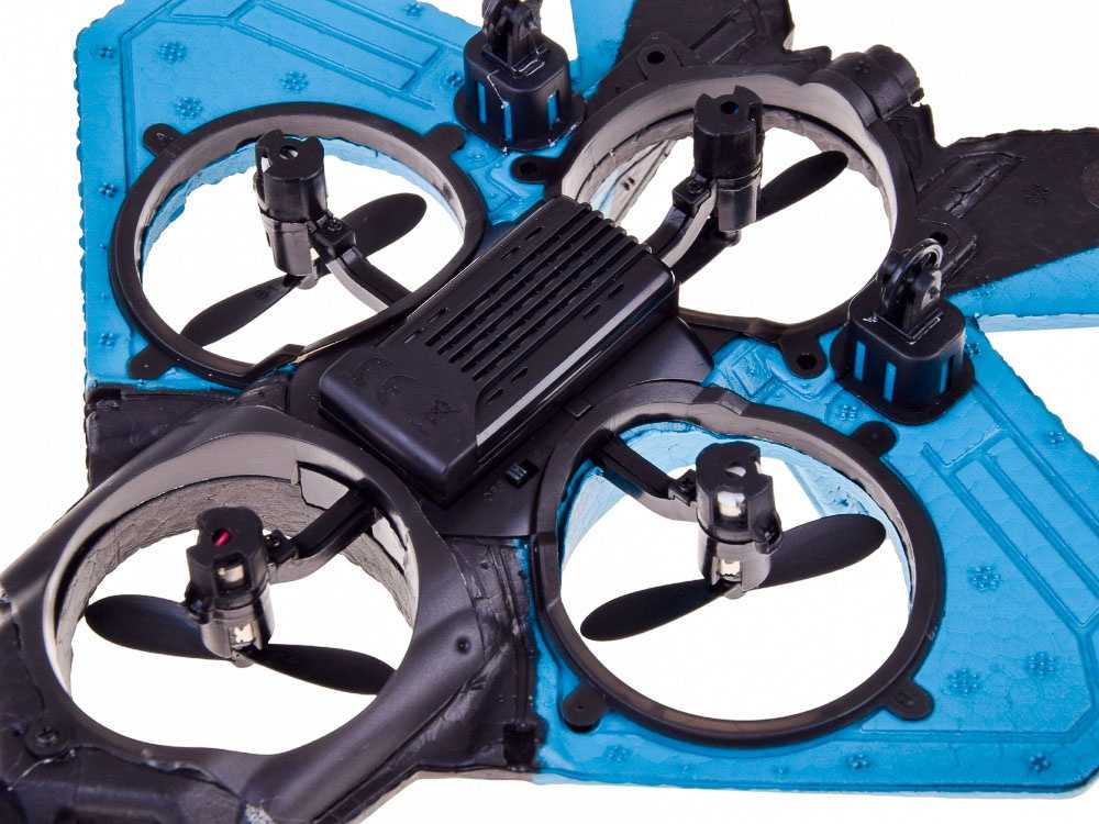 Jokomisiada Remote Controlled Fighter Drone Raptor Light Quadcopter RC0726 NI