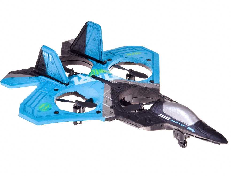 Jokomisiada Remote Controlled Fighter Drone Raptor Light Quadcopter RC0726 NI