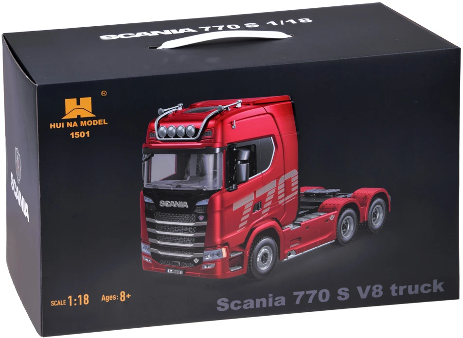 Jokomisiada Remote-Controlled Large Scania 770 S V8 Licensed Truck + Remote Control RC0788