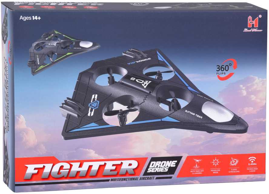 Jokomisiada Remote Controlled Lightweight Drone with LED Effects and 360° Stunts RC0751