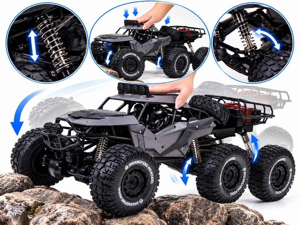 Jokomisiada Remote-controlled off-road vehicle 6x4 drive Rock Crawler UTV Buggy RC0800