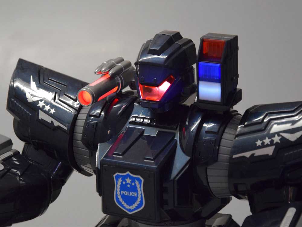 Jokomisiada Remote-controlled POLICE ROBOT - walks, dances, shoots and lights up RC0731