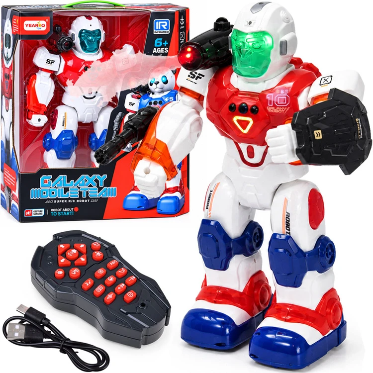 Jokomisiada Remote-controlled robot with remote control and gesture control - water vapor RC0807