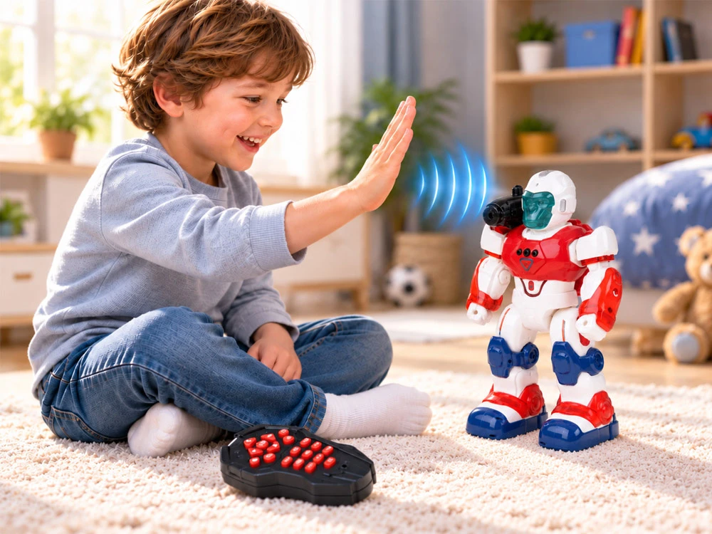 Jokomisiada Remote-controlled robot with remote control and gesture control - water vapor RC0807