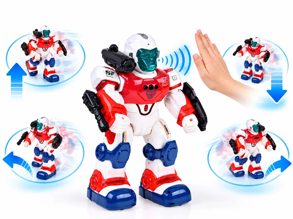 Jokomisiada Remote-controlled robot with remote control and gesture control - water vapor RC0807
