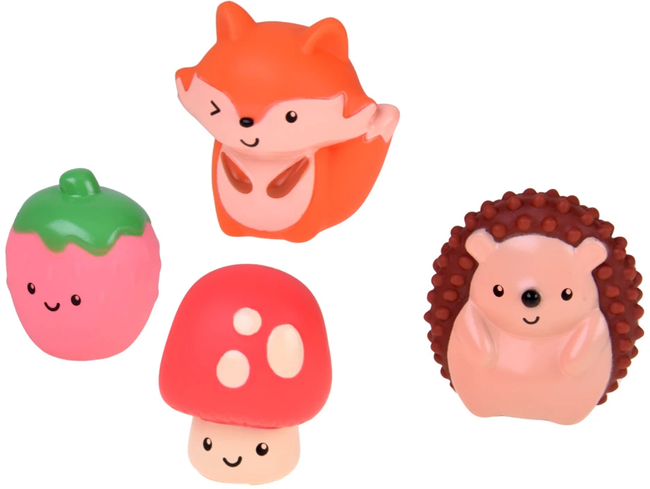 Jokomisiada Rubber blocks 3 in 1 - soft, sensory, finger puppets 22 pieces ZA6439