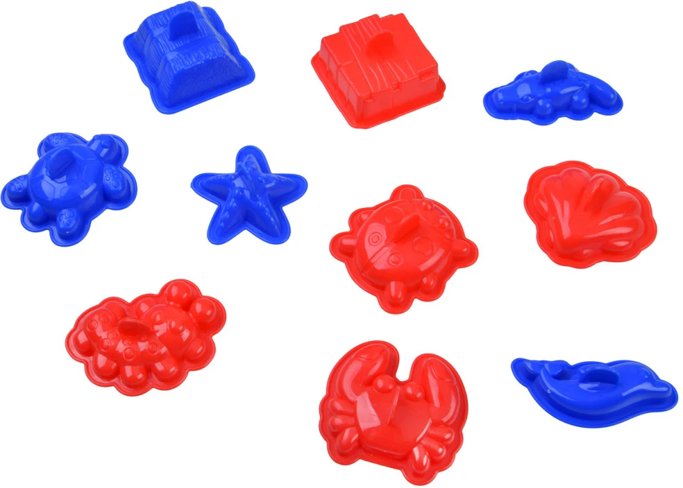 Jokomisiada Sandbox 2 in 1 Dynamic sand, molds and box 18 pieces ZA6293
