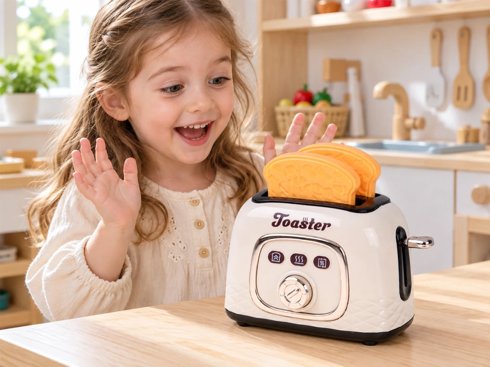 Jokomisiada SERIES: Small household appliances for children TOASTER - pop-up bread! ZA6204