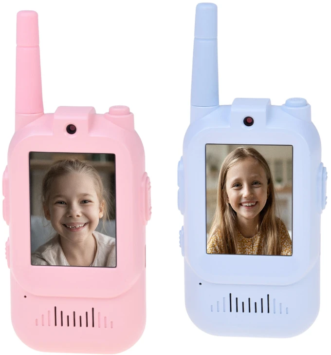 Jokomisiada Set of 2 Kids Walkie Talkies Video LCD 2" Camera ZA6160