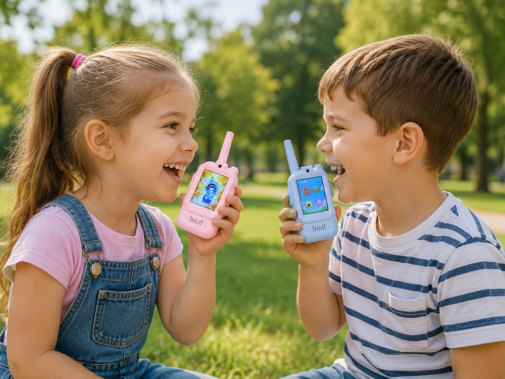 Jokomisiada Set of 2 Kids Walkie Talkies Video LCD 2" Camera ZA6160