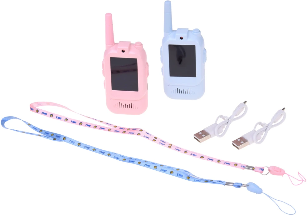 Jokomisiada Set of 2 Kids Walkie Talkies Video LCD 2" Camera ZA6160