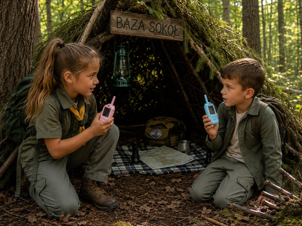 Jokomisiada Set of 2 Kids Walkie Talkies Video LCD 2" Camera ZA6160