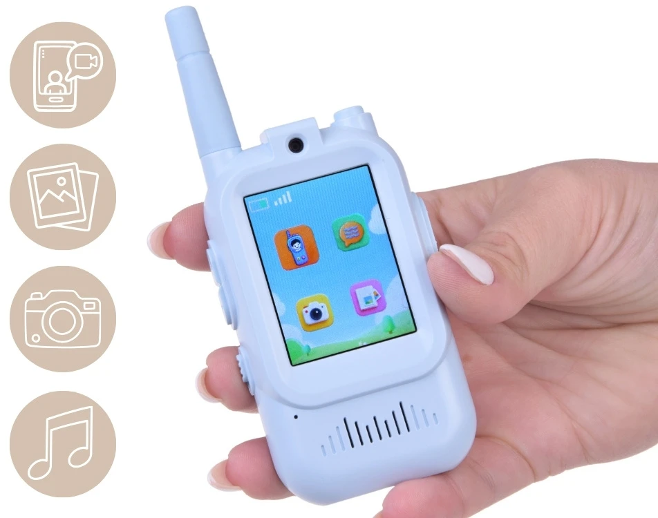 Jokomisiada Set of 2 Kids Walkie Talkies Video LCD 2" Camera ZA6160