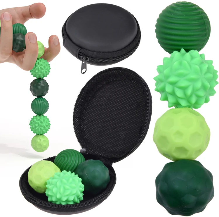 Jokomisiada Set of 4 Textured Sensory Balls with Storage Case ZA6618