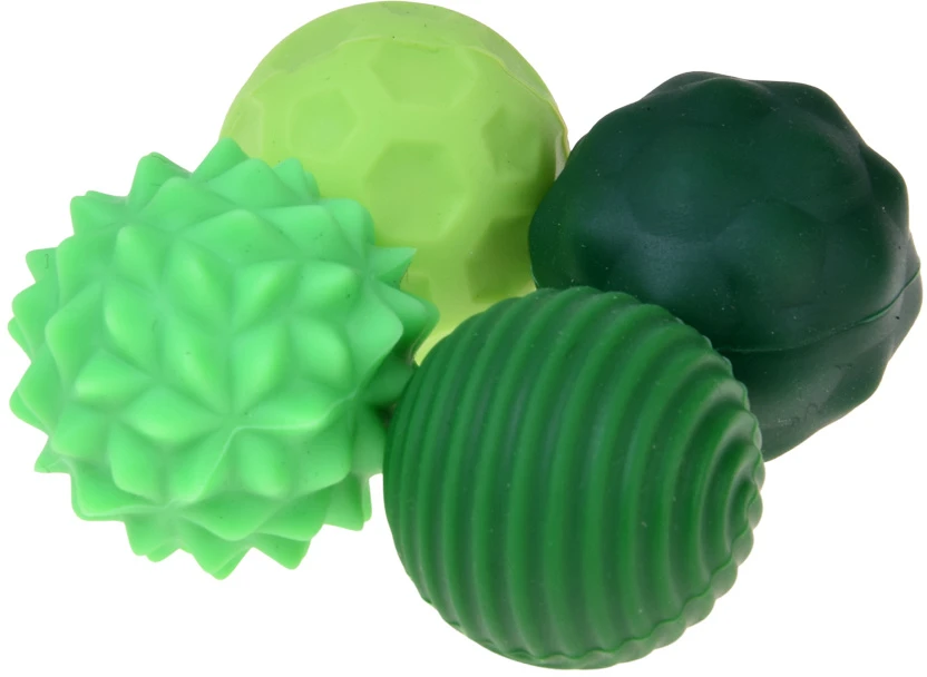 Jokomisiada Set of 4 Textured Sensory Balls with Storage Case ZA6618