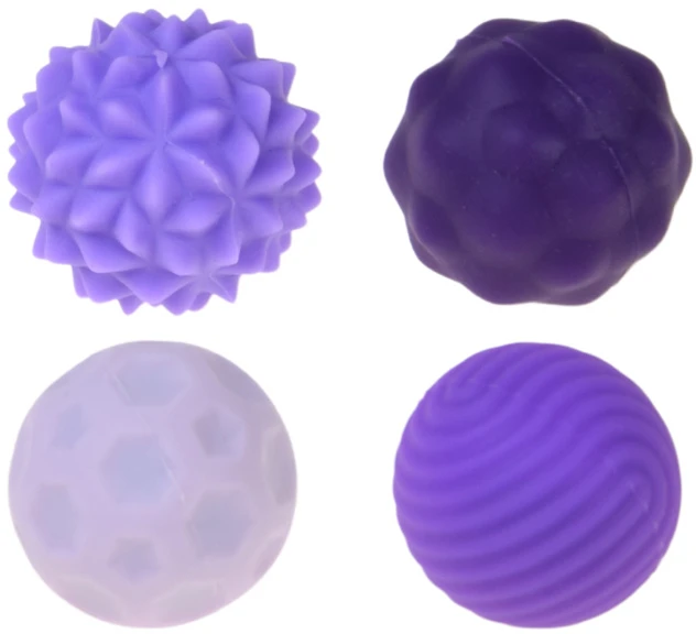 Jokomisiada Set of 4 Textured Sensory Balls with Storage Case ZA6618