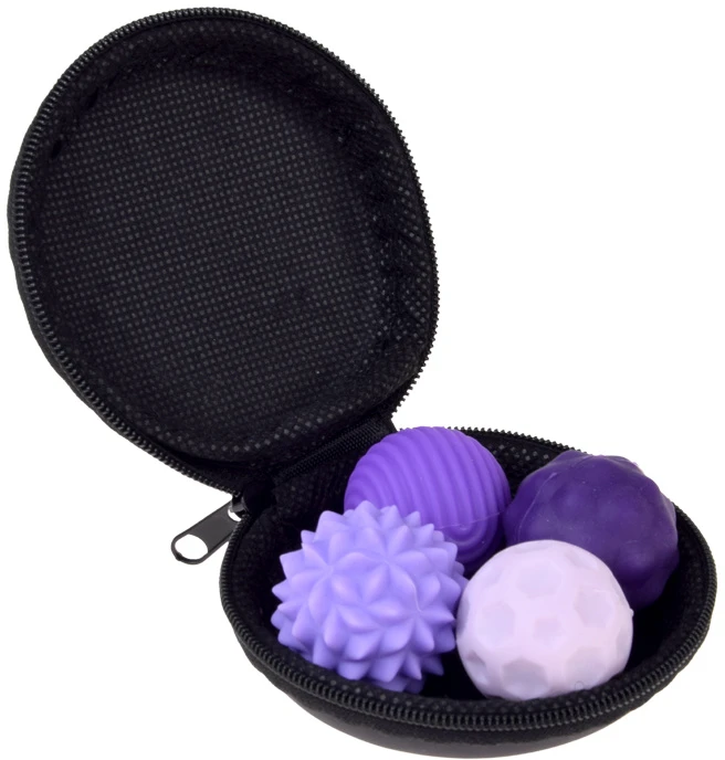 Jokomisiada Set of 4 Textured Sensory Balls with Storage Case ZA6618