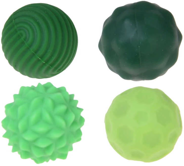 Jokomisiada Set of 4 Textured Sensory Balls with Storage Case ZA6618