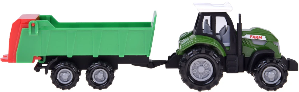 Jokomisiada Set of agricultural vehicles - tractor, combine harvester, trailers 12 elements ZA6419