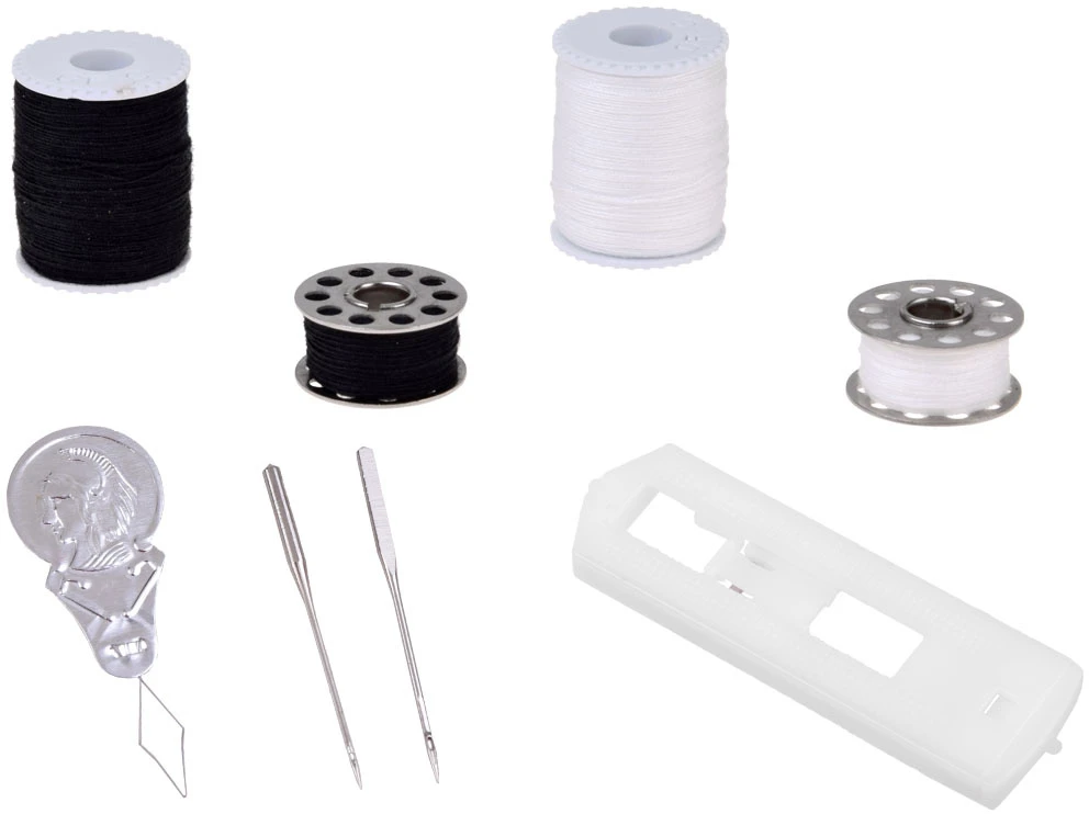 Jokomisiada Sewing Machine for Children 12 Stitches Foot Pedal Power Adapteris LED ZA6432