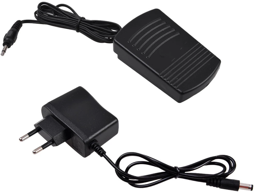 Jokomisiada Sewing Machine for Children 12 Stitches Foot Pedal Power Adapteris LED ZA6432