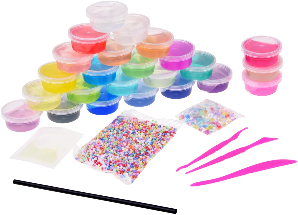 Jokomisiada Slime Making Kit 32 Pieces 26 Colors Slime Accessories ZA6428