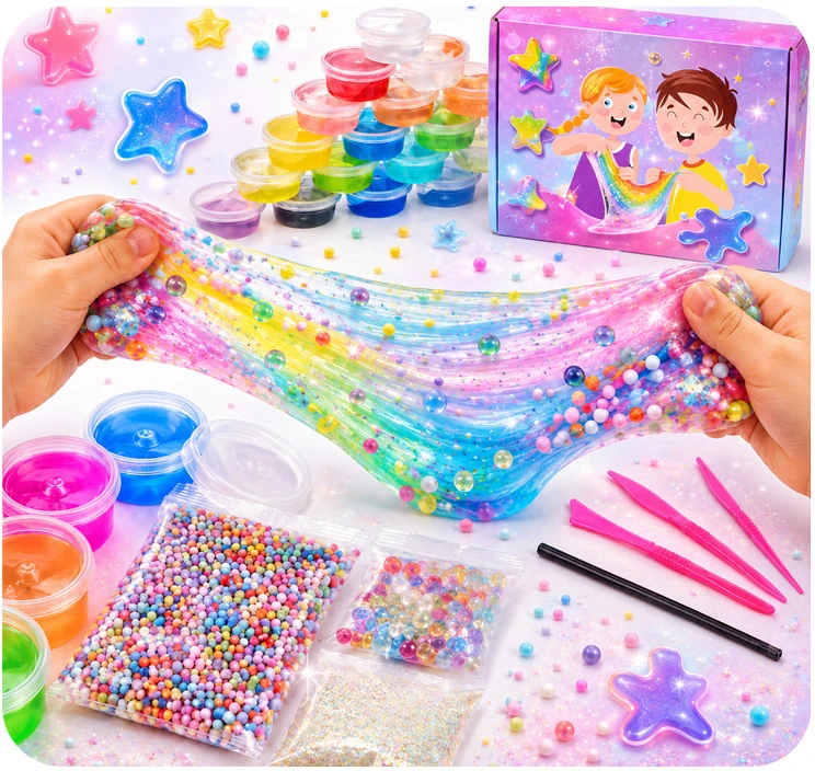 Jokomisiada Slime Making Kit 32 Pieces 26 Colors Slime Accessories ZA6428