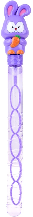 Jokomisiada Soap Bubbles for Children Bunny with Wand Bubble Solution Outdoor Toy ZA6150