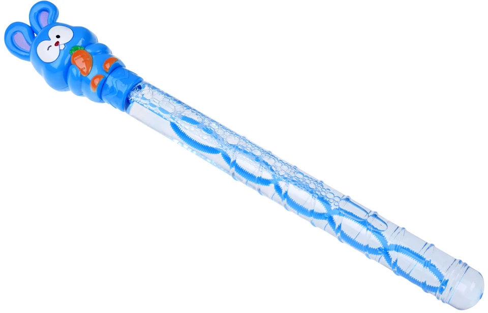 Jokomisiada Soap Bubbles for Children Bunny with Wand Bubble Solution Outdoor Toy ZA6150