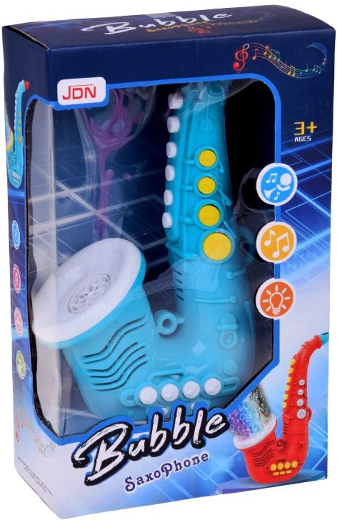 Jokomisiada Soap bubbles - SAXOPHONE bubble machine Sound + light ZA6154 NI