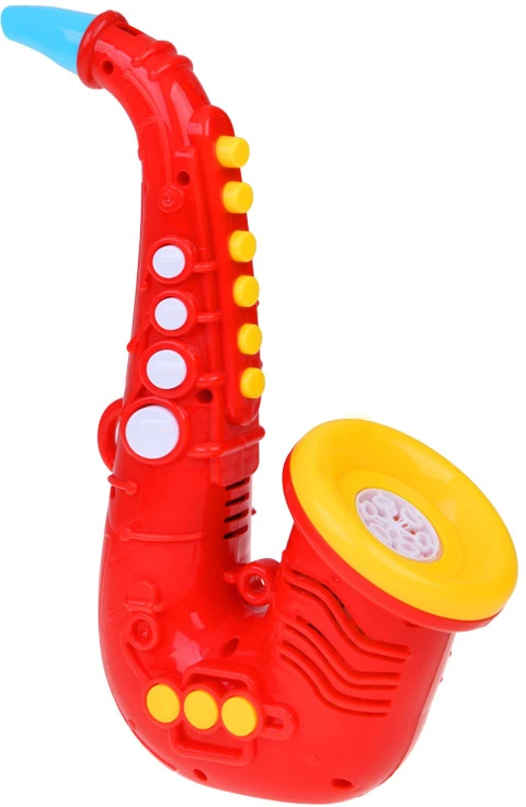 Jokomisiada Soap bubbles - SAXOPHONE bubble machine Sound + light ZA6154 CZ