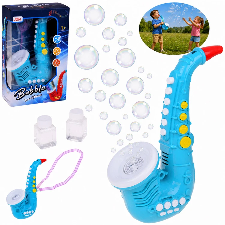 Jokomisiada Soap bubbles - SAXOPHONE bubble machine Sound + light ZA6154 NI