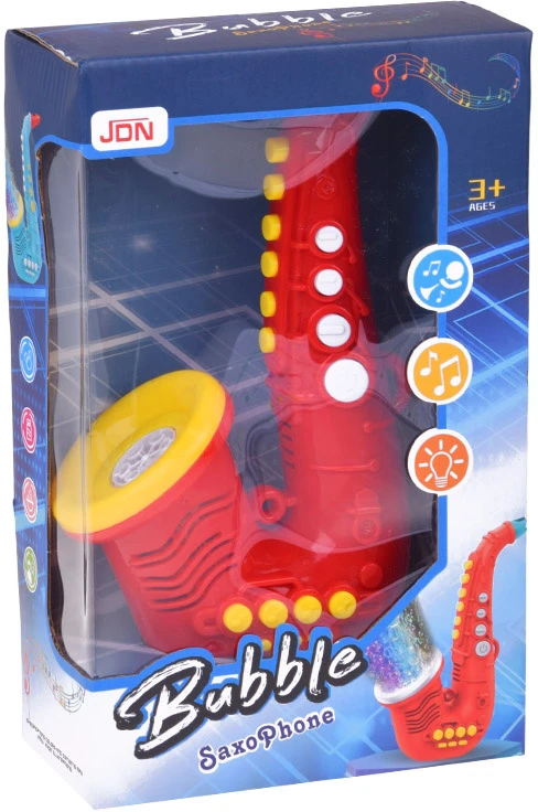 Jokomisiada Soap bubbles - SAXOPHONE bubble machine Sound + light ZA6154 CZ