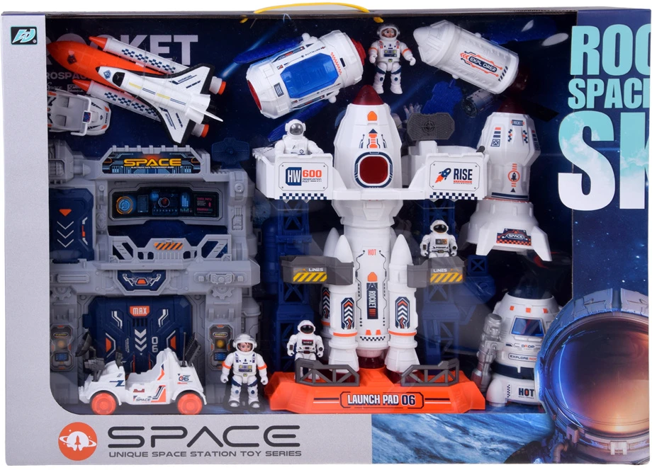 Jokomisiada SPACE Huge Space Set Center, Rocket, Astronaut, Rover ZA6302