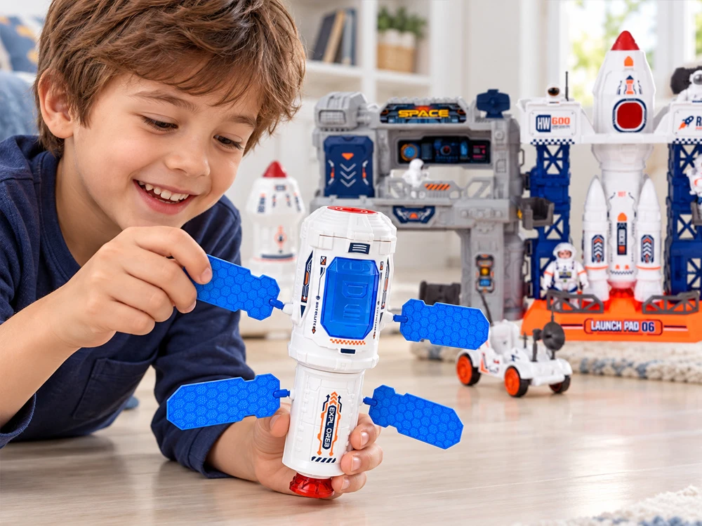 Jokomisiada SPACE Huge Space Set Center, Rocket, Astronaut, Rover ZA6302