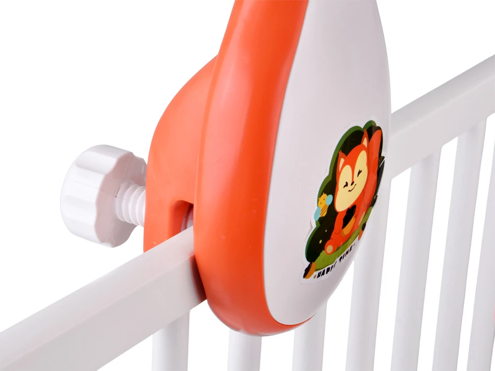 Jokomisiada Squirrel Cot Mobile with Projektorius, Music, Remote Control and Hanging Toys ZA6271