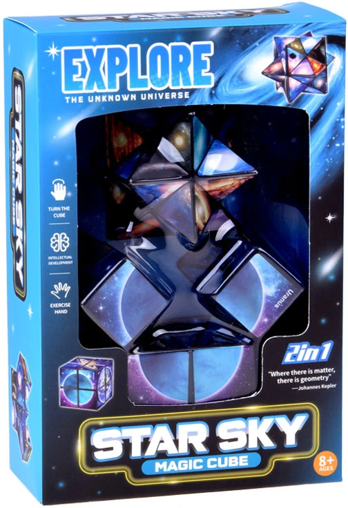 Dėlionė Jokomisiada Star Sky 2-in-1 Transforming Magic Cube and Star Puzzle ZA6312