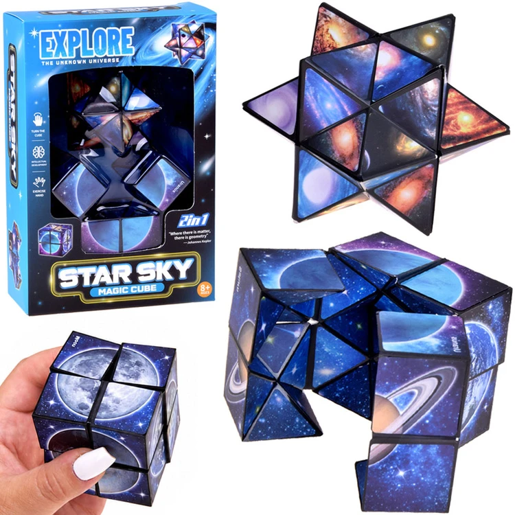 Dėlionė Jokomisiada Star Sky 2-in-1 Transforming Magic Cube and Star Puzzle ZA6312
