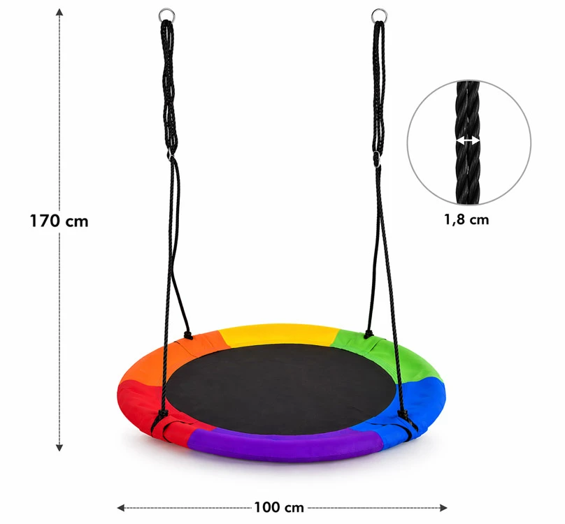 Jokomisiada Stork's Nest Swing ROUND diameter 100cm - max load 150kg SP0878