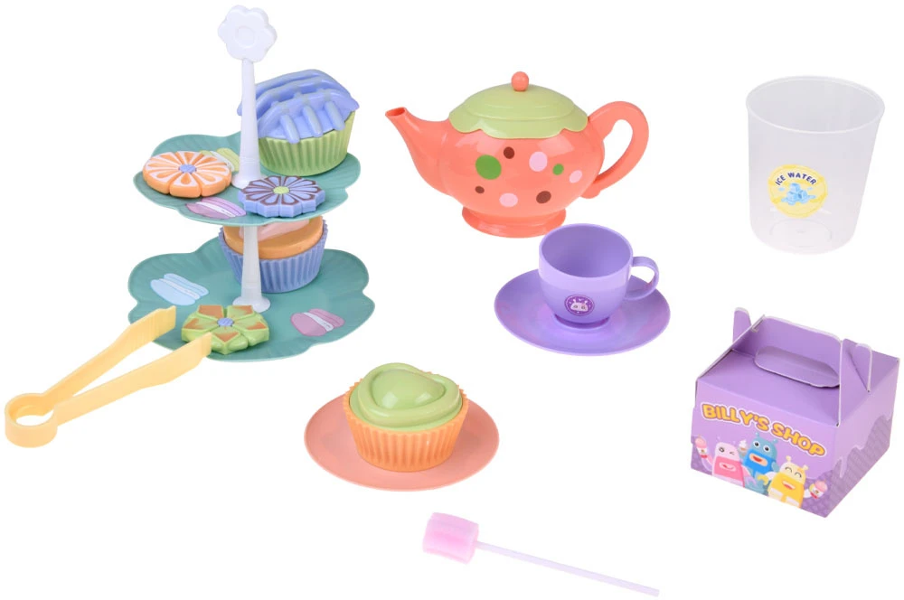 Jokomisiada Tea Party Set with Magic Colour-Changing Cookies and Serving Stand ZA6462