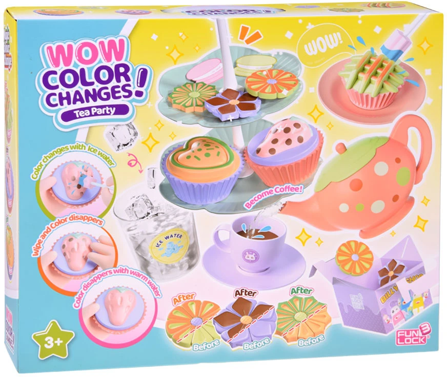 Jokomisiada Tea Party Set with Magic Colour-Changing Cookies and Serving Stand ZA6462