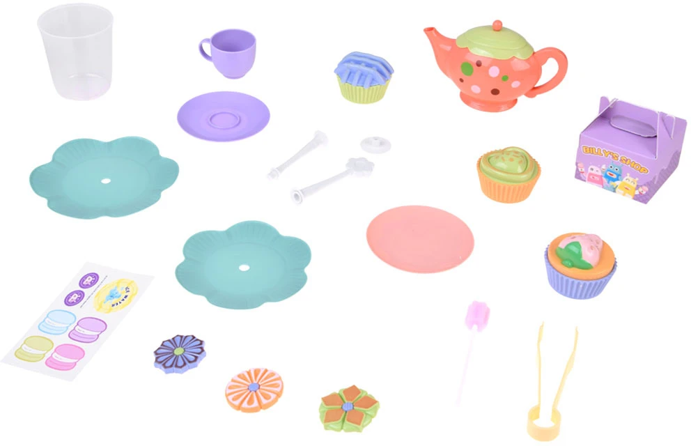 Jokomisiada Tea Party Set with Magic Colour-Changing Cookies and Serving Stand ZA6462