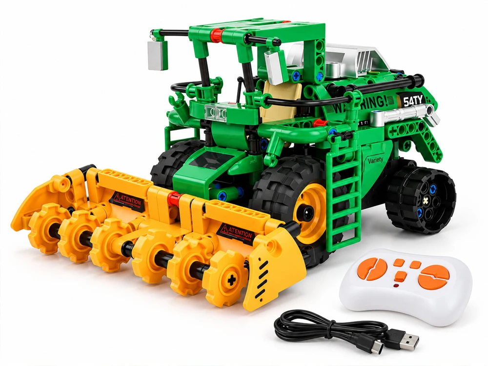 Jokomisiada Technical blocks 5 in 1 AGRICULTURAL MACHINERY remote-controlled ZA6376