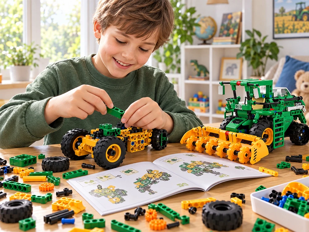 Jokomisiada Technical blocks 5 in 1 AGRICULTURAL MACHINERY remote-controlled ZA6376