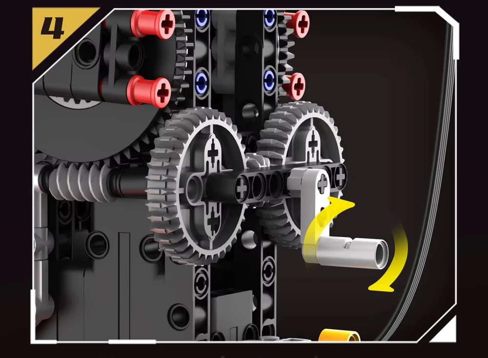 Jokomisiada Technical blocks Build an aircraft ENGINE with 1100ele batteries ZA6367