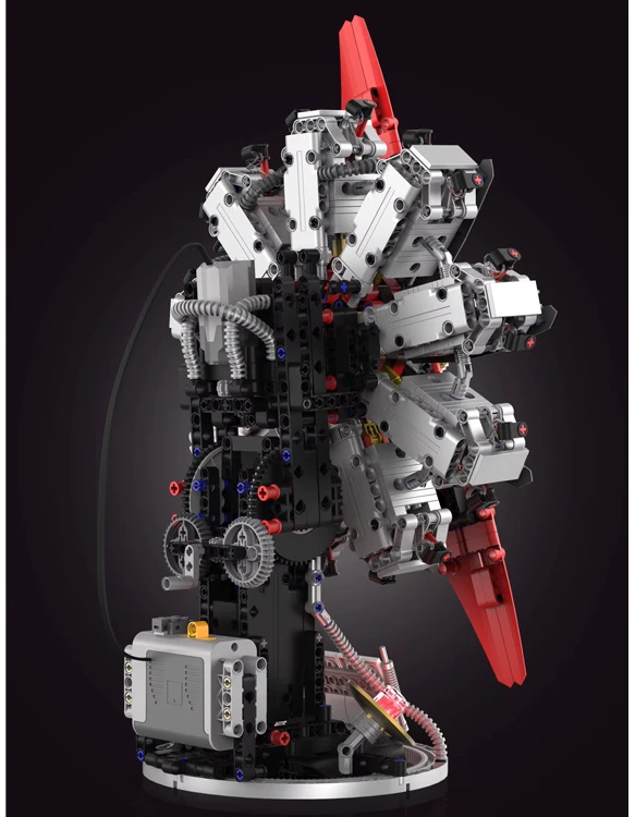 Jokomisiada Technical blocks Build an aircraft ENGINE with 1100ele batteries ZA6367