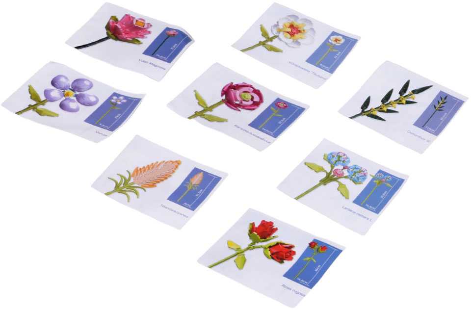 Jokomisiada Technical blocks SERIES: Bouquet of 8 wildflowers in a vase 691 pieces ZA5892