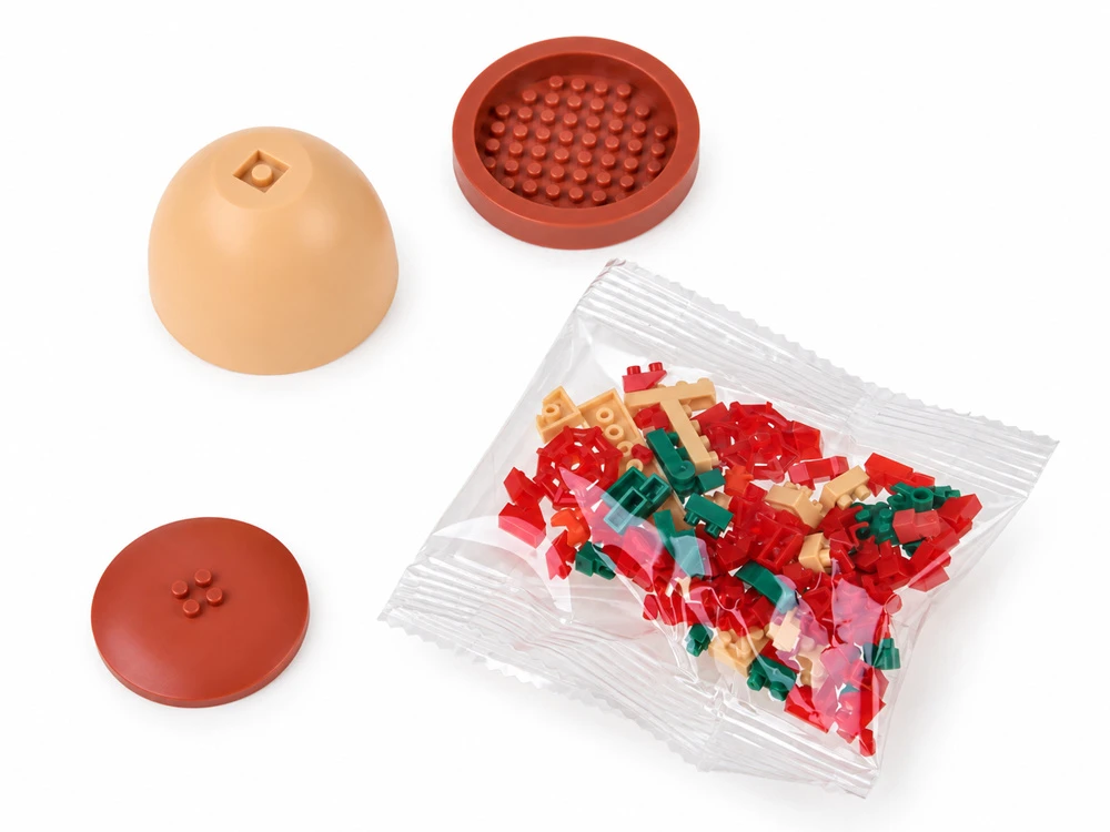 Jokomisiada Technical blocks Series: Flowers in a mini pot Raudonas ROSE 99pcs ZA6289 B